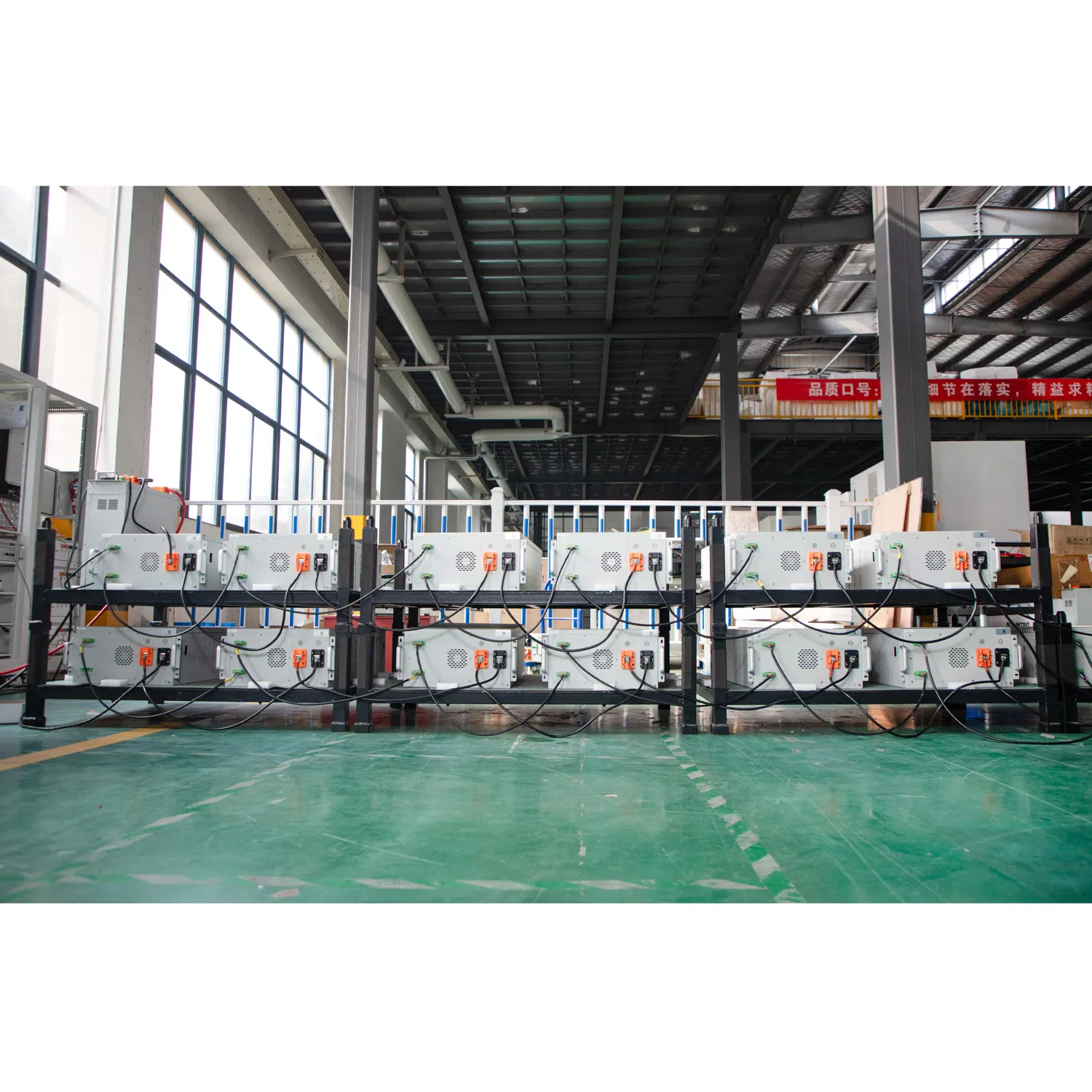 Enjoy Solar Lithium Battery Testing in Factory