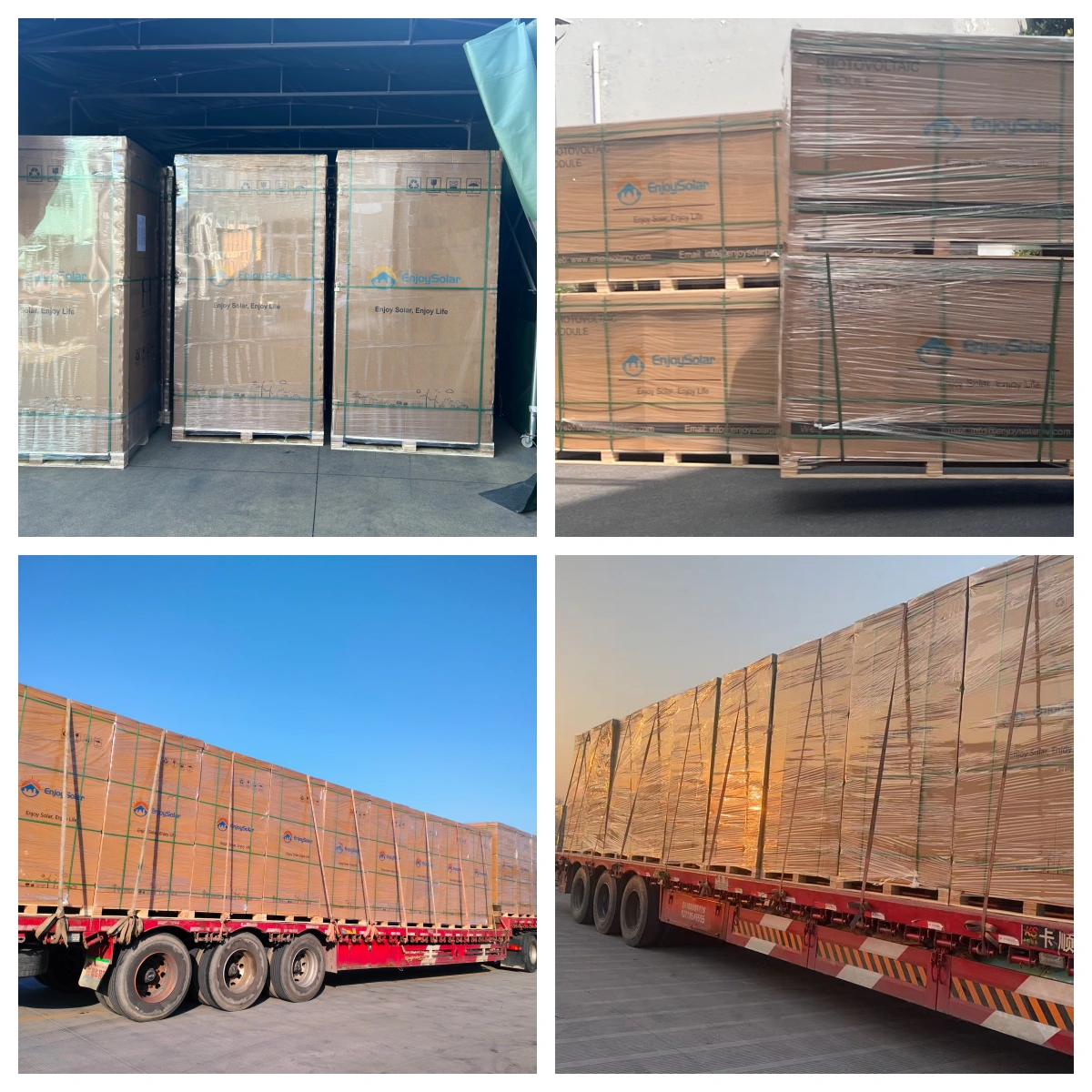 solar panels ship to customer